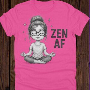 Yoga Shirt - ZEN AF - Bella & Canvas - Pink